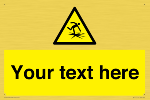 Custom warning thin ice